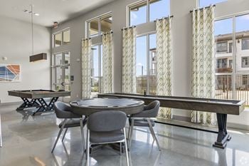 On-site game and billiards room
